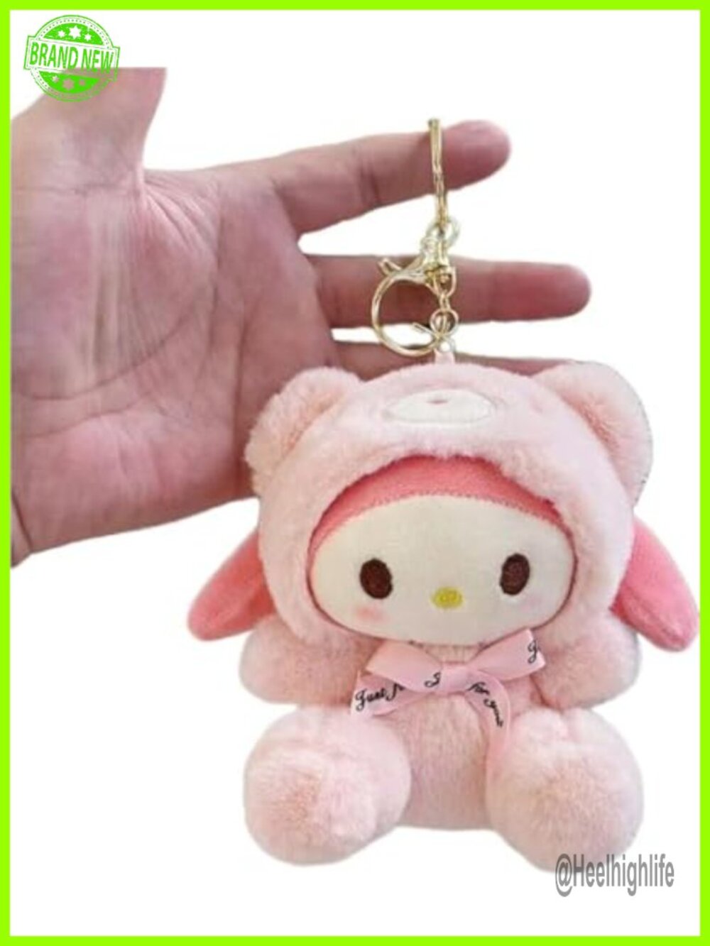 Cute Plush Backpack Bag Charm Keychain - Soft Stuffed Animal Accessory